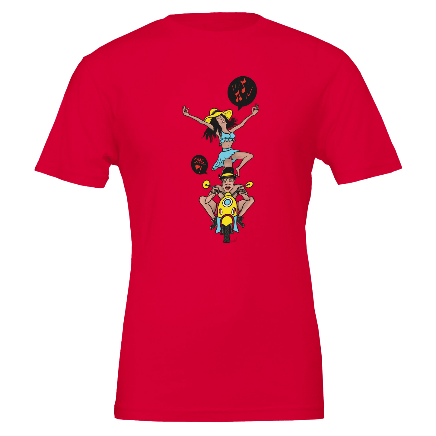 OMG I'm Going 28 Maaaan Scooter Tee – Unisex Bella+Canvas 3001 - Urban Muse & Sultry Hues