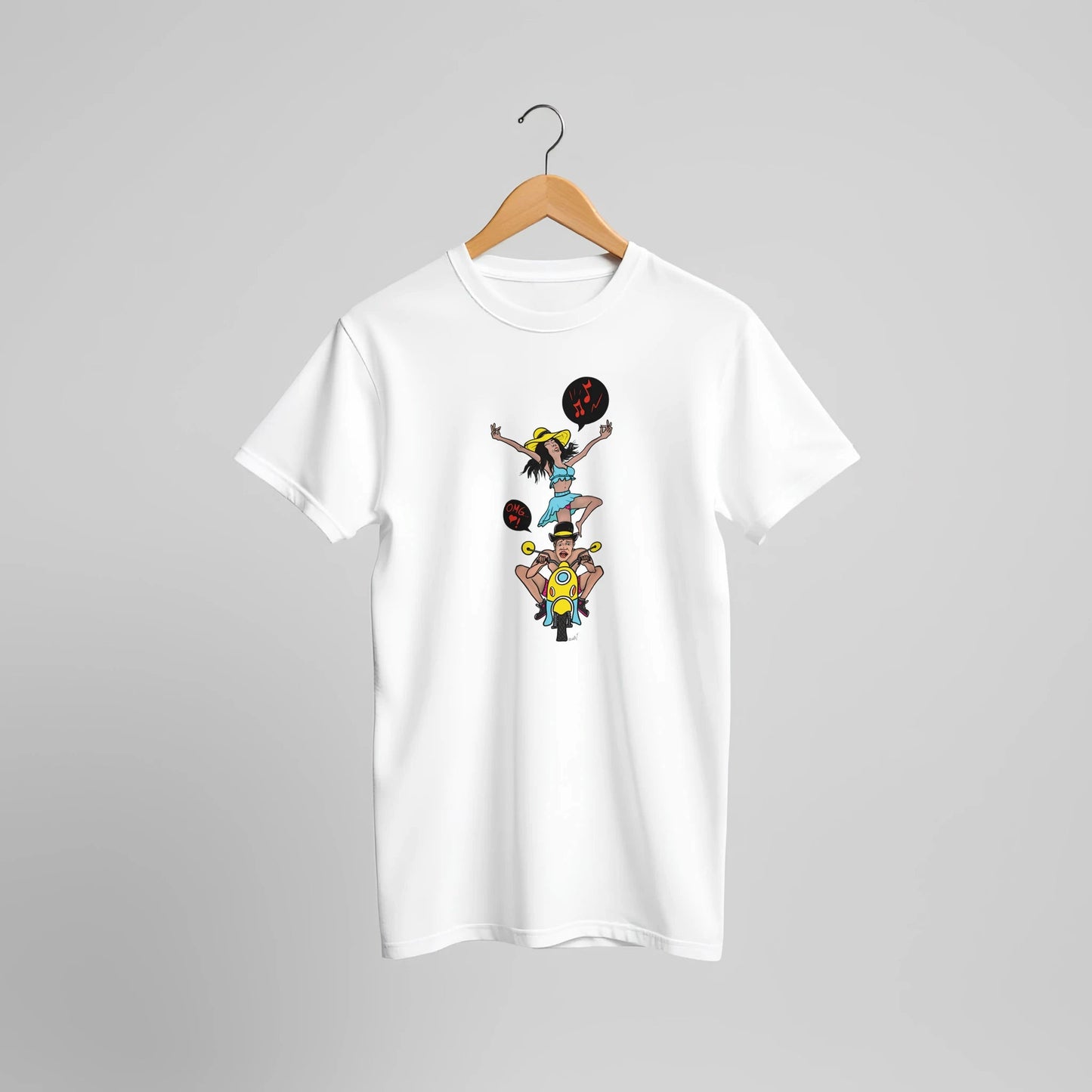 OMG I'm Going 28 Maaaan Scooter Tee – Unisex Bella+Canvas 3001 - Urban Muse & Sultry Hues