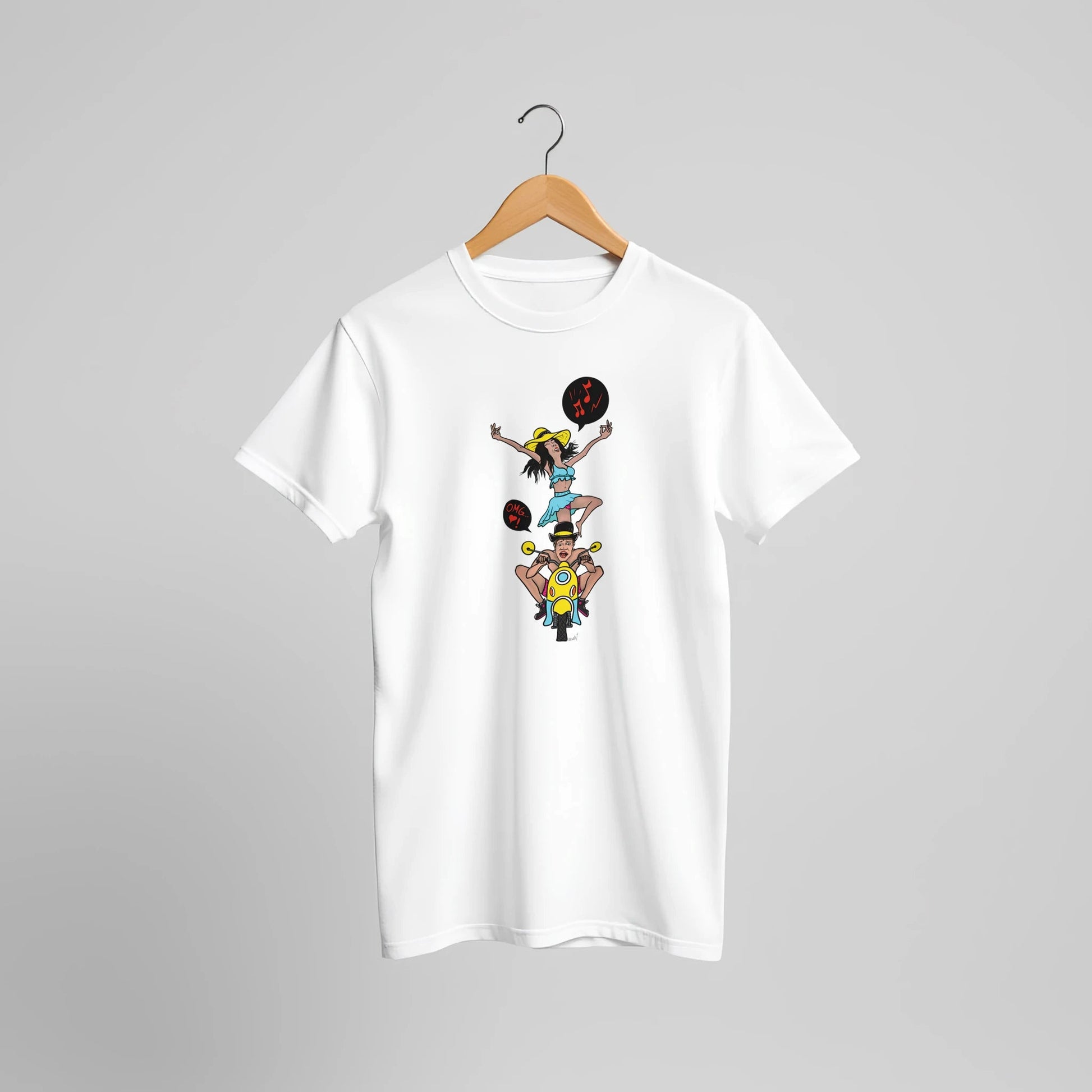 OMG I'm Going 28 Maaaan Scooter Tee – Unisex Bella+Canvas 3001 - Urban Muse & Sultry Hues