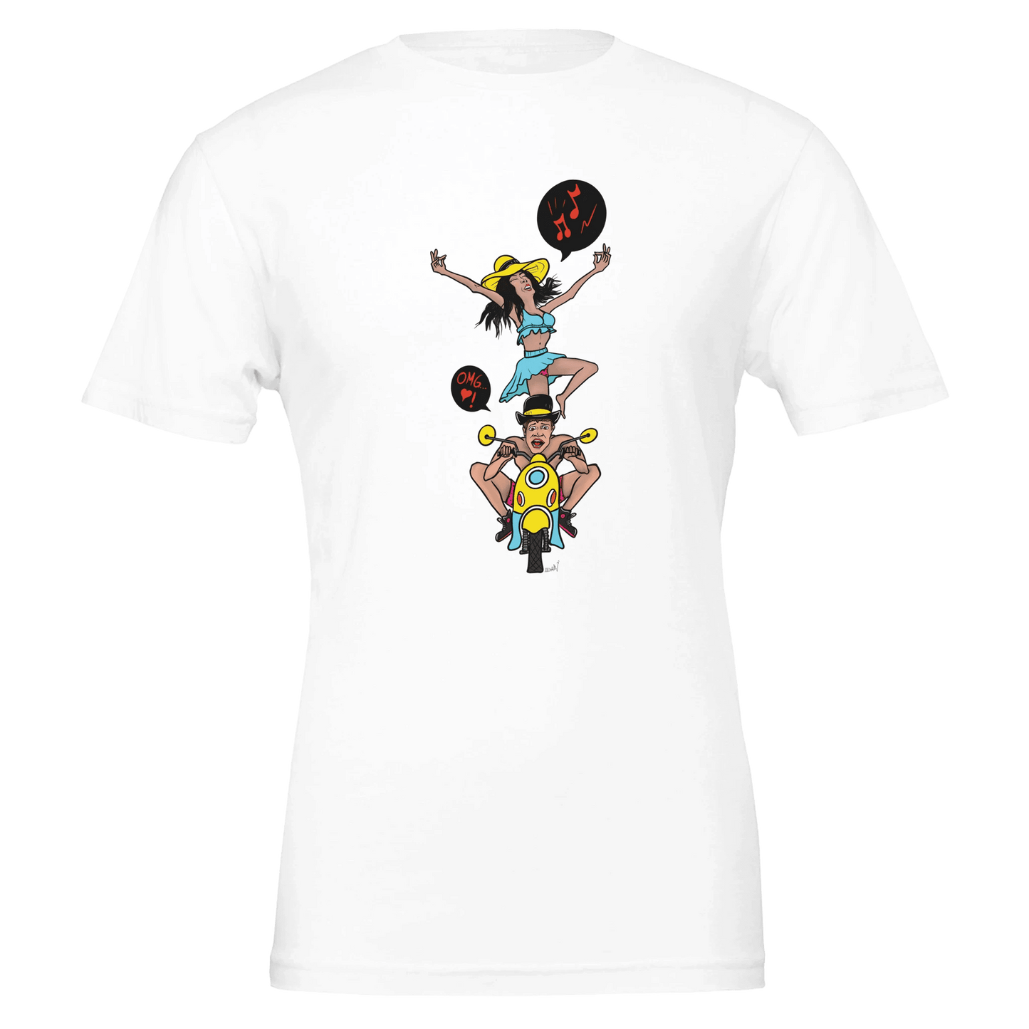OMG I'm Going 28 Maaaan Scooter Tee – Unisex Bella+Canvas 3001 - Urban Muse & Sultry Hues