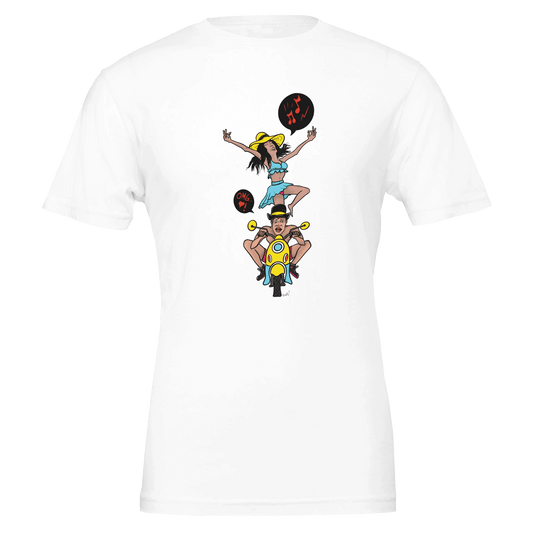 OMG I'm Going 28 Maaaan Scooter Tee – Unisex Bella+Canvas 3001 - Urban Muse & Sultry Hues