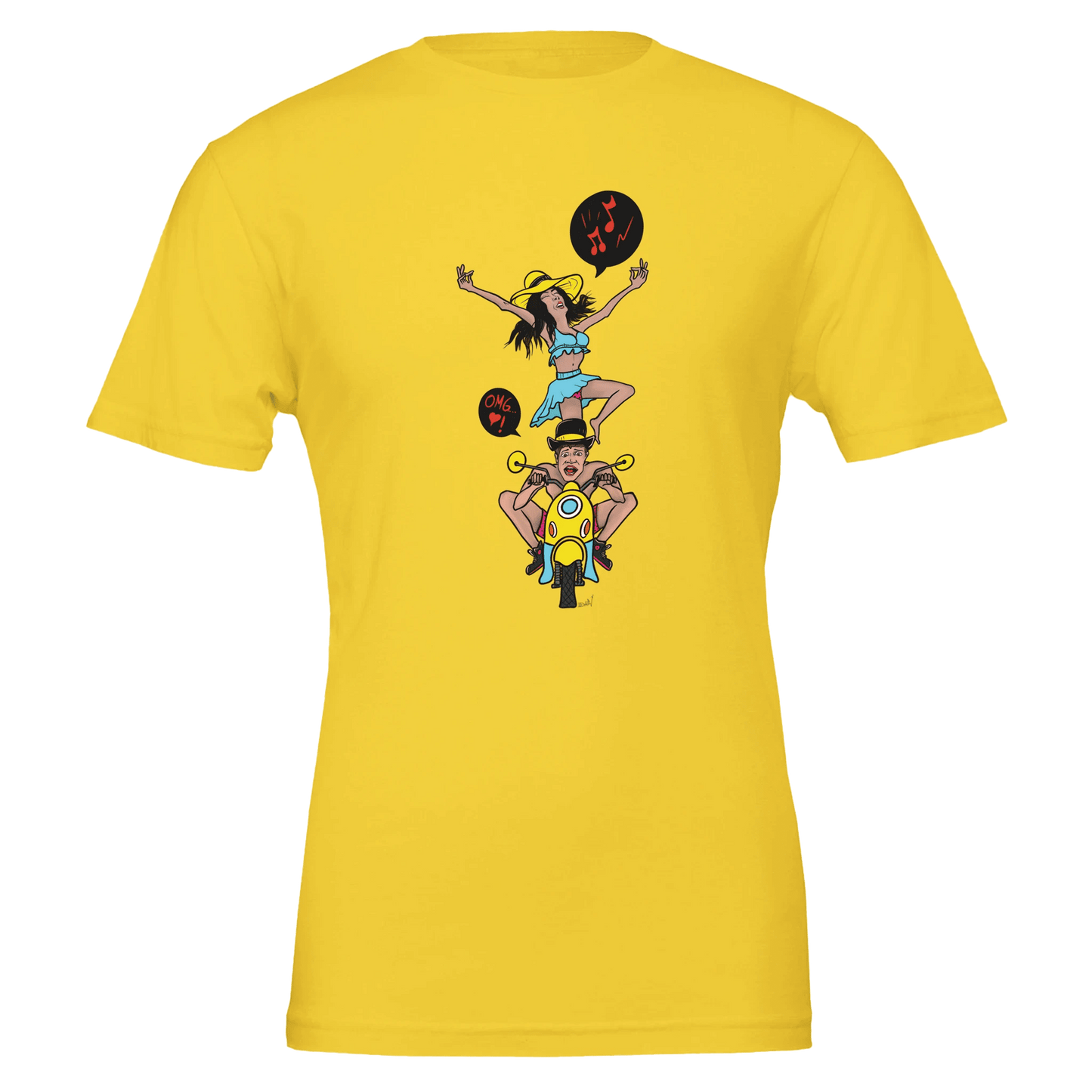 OMG I'm Going 28 Maaaan Scooter Tee – Unisex Bella+Canvas 3001 - Urban Muse & Sultry Hues
