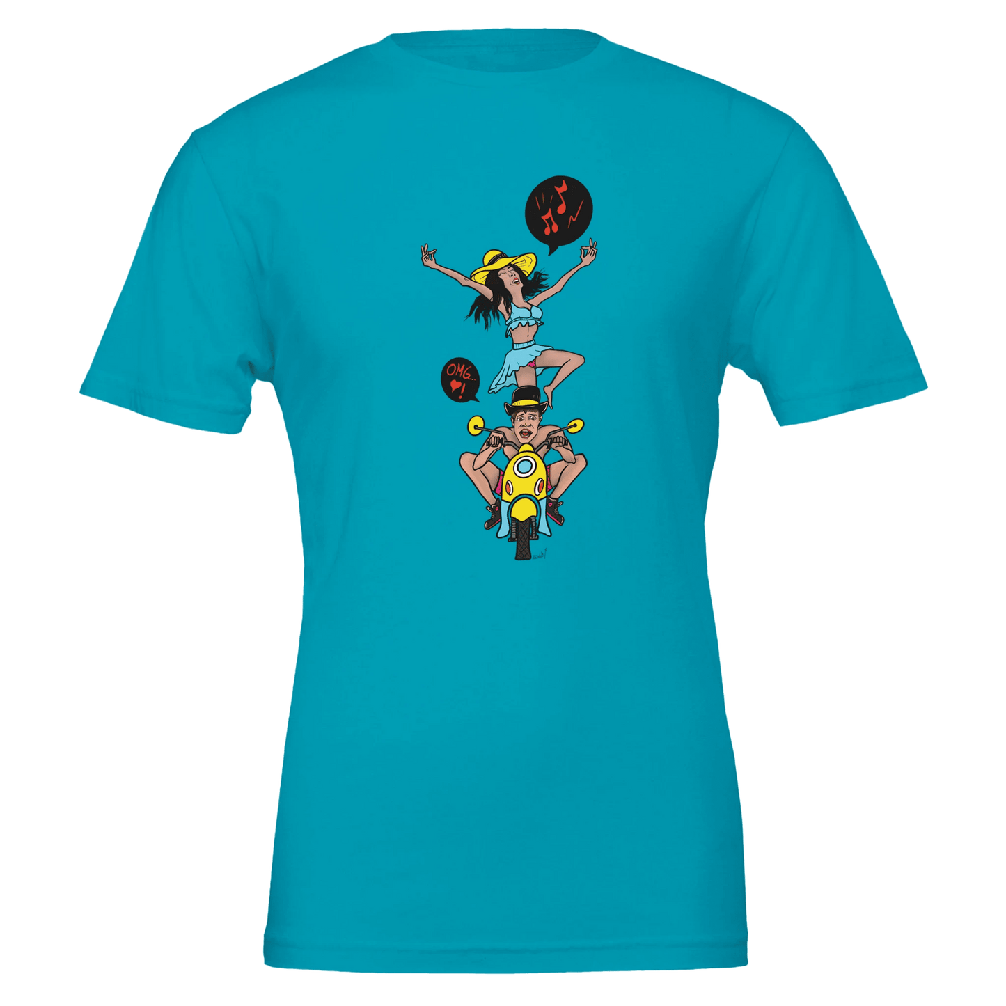 OMG I'm Going 28 Maaaan Scooter Tee – Unisex Bella+Canvas 3001 - Urban Muse & Sultry Hues