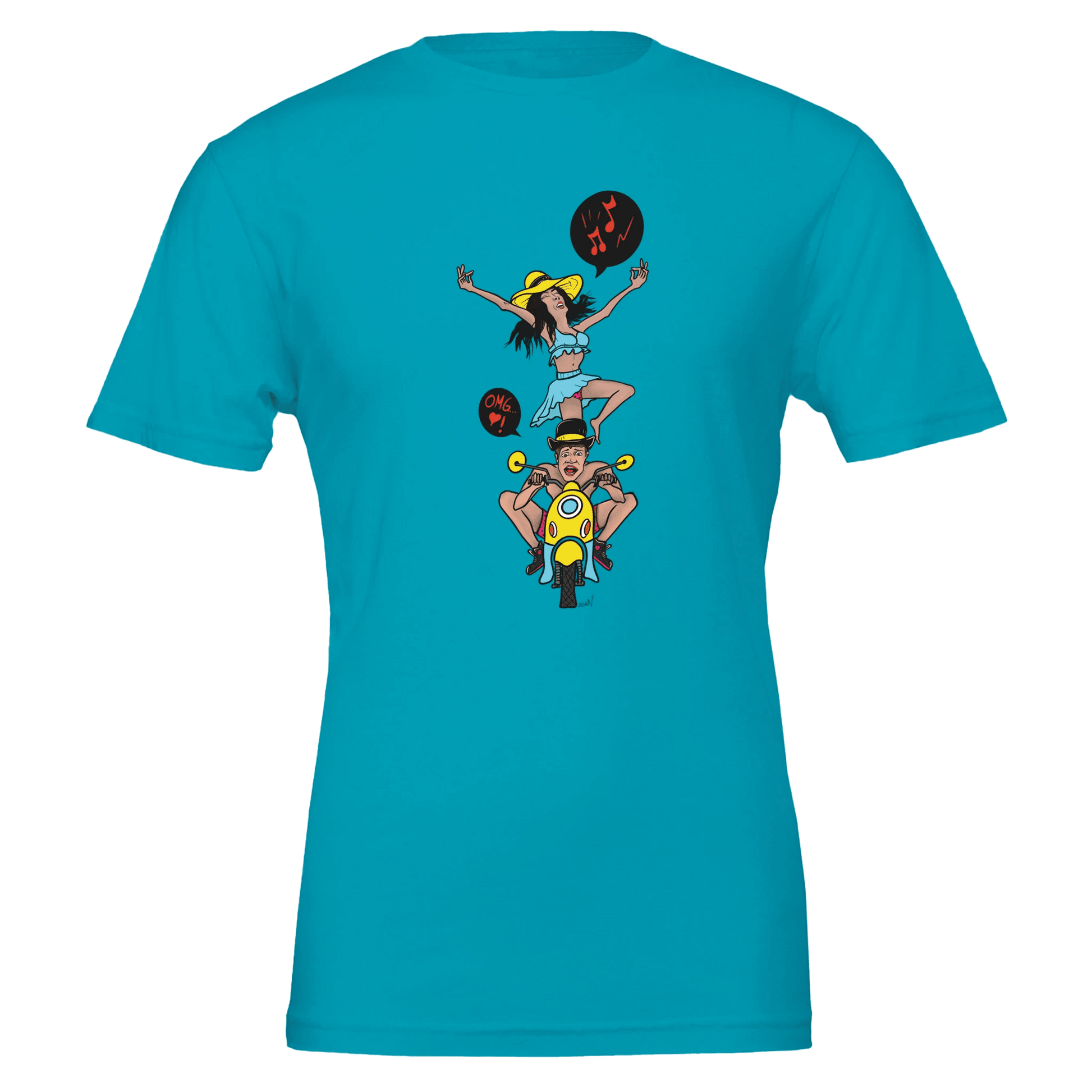OMG I'm Going 28 Maaaan Scooter Tee – Unisex Bella+Canvas 3001 - Urban Muse & Sultry Hues