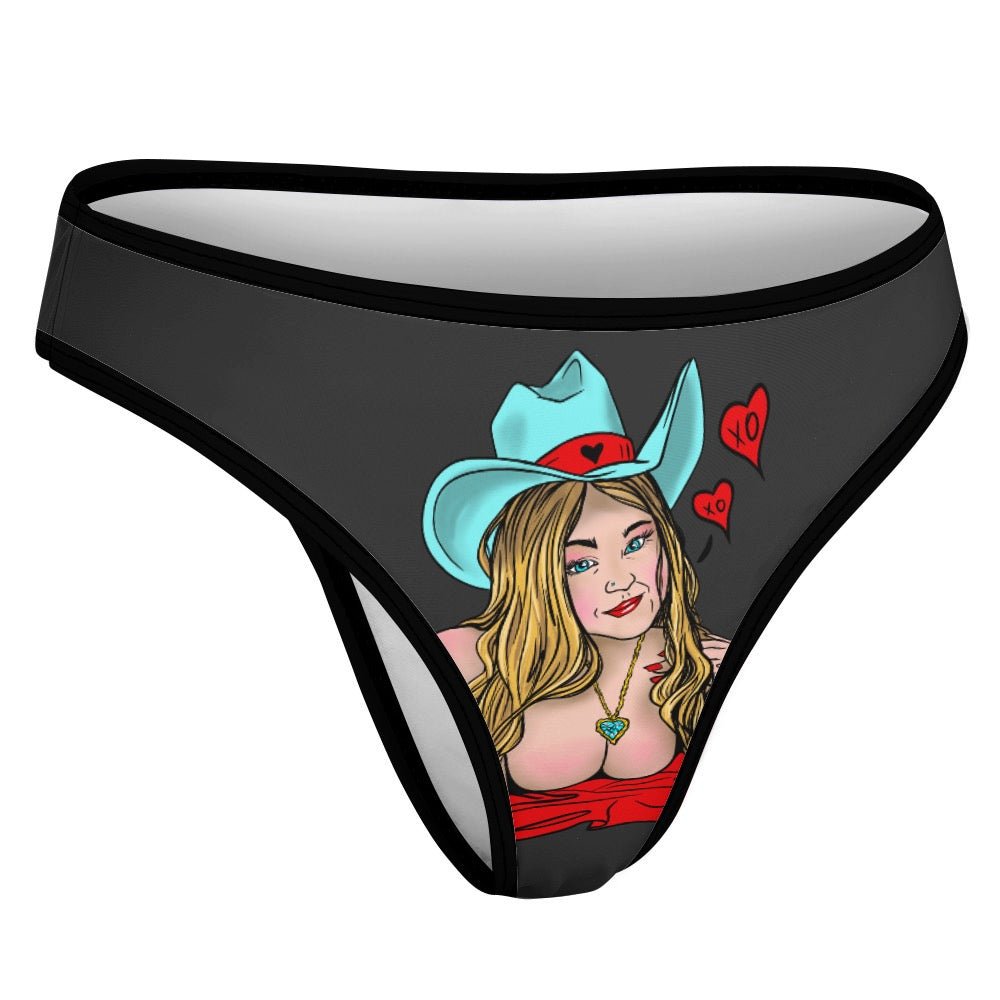 Sultry Howdy Cowgirl Ice Silk T-Back Thong - Urban Muse & Sultry Hues