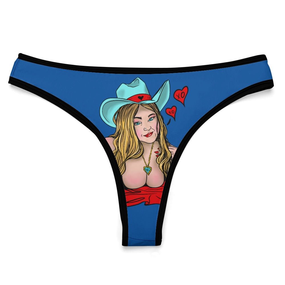 Sultry Howdy Cowgirl Ice Silk T - Back Thong - Urban Muse & Sultry Hues