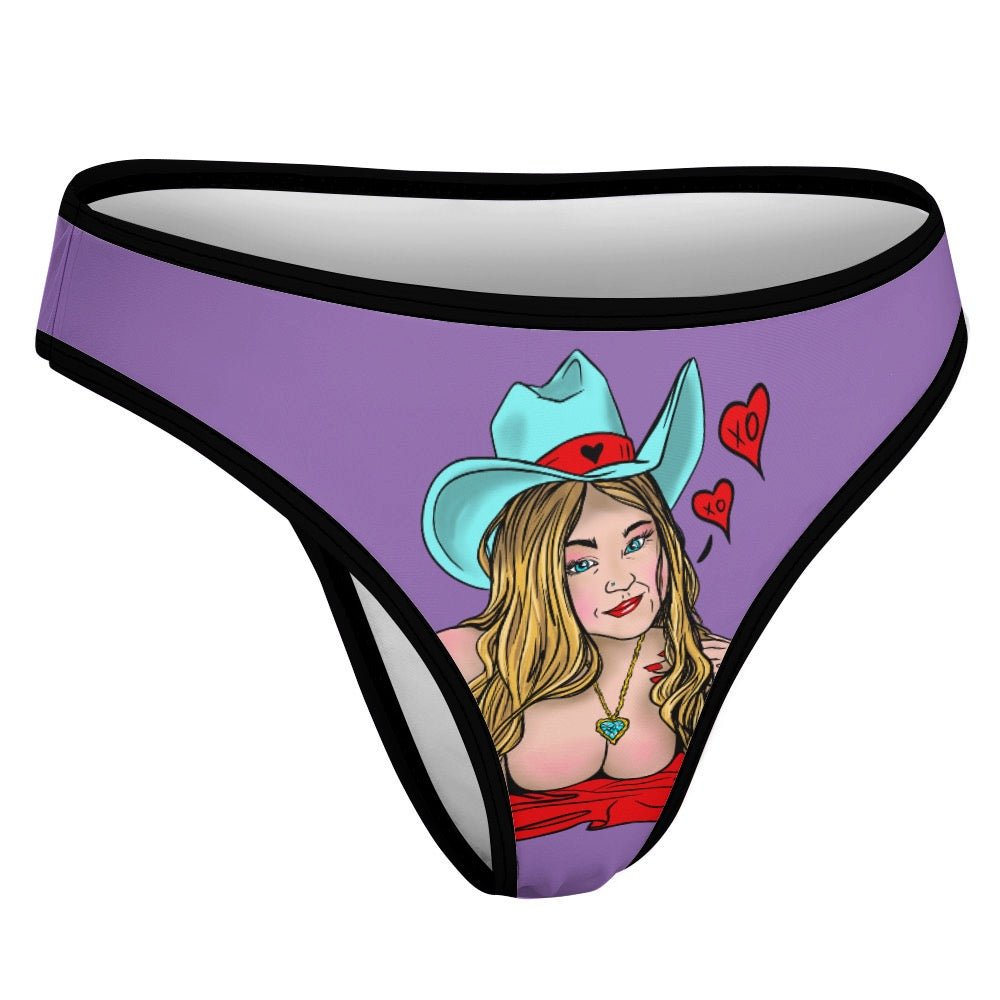 Sultry Howdy Cowgirl Ice Silk T-Back Thong - Urban Muse & Sultry Hues