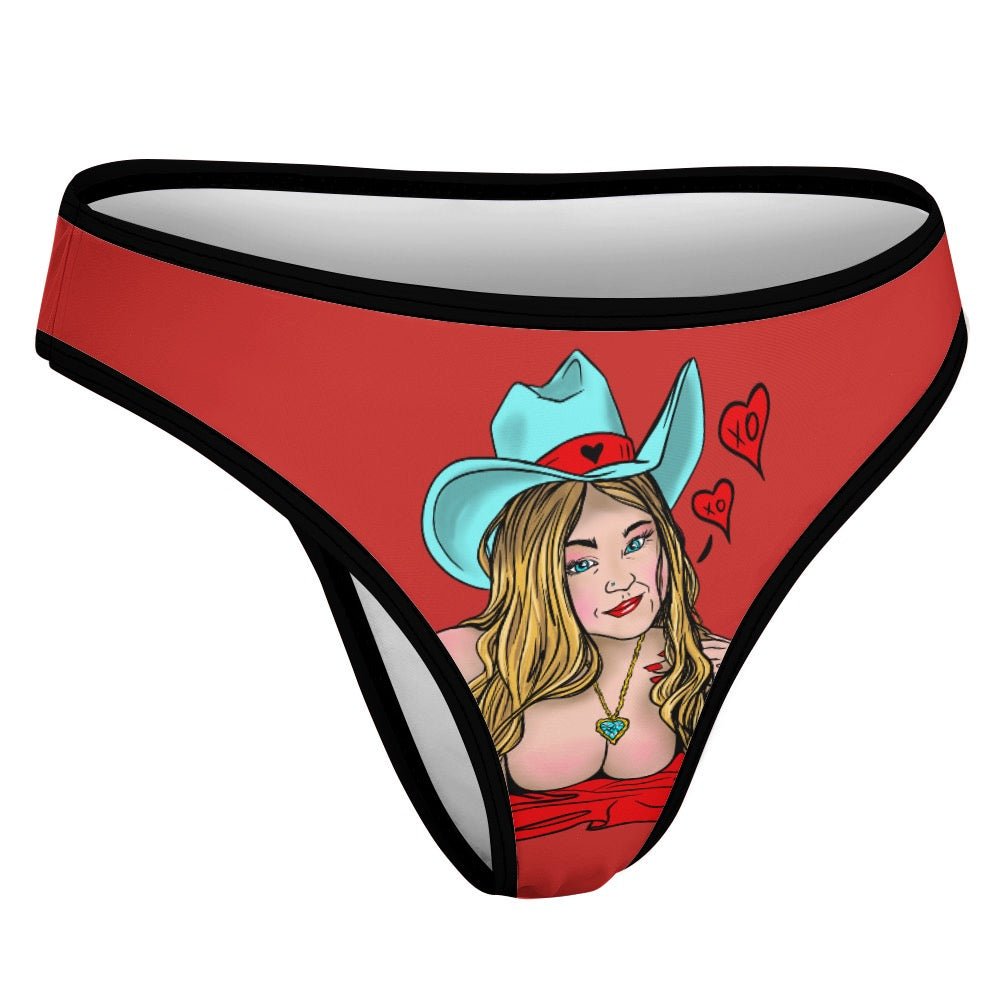 Sultry Howdy Cowgirl Ice Silk T-Back Thong - Urban Muse & Sultry Hues