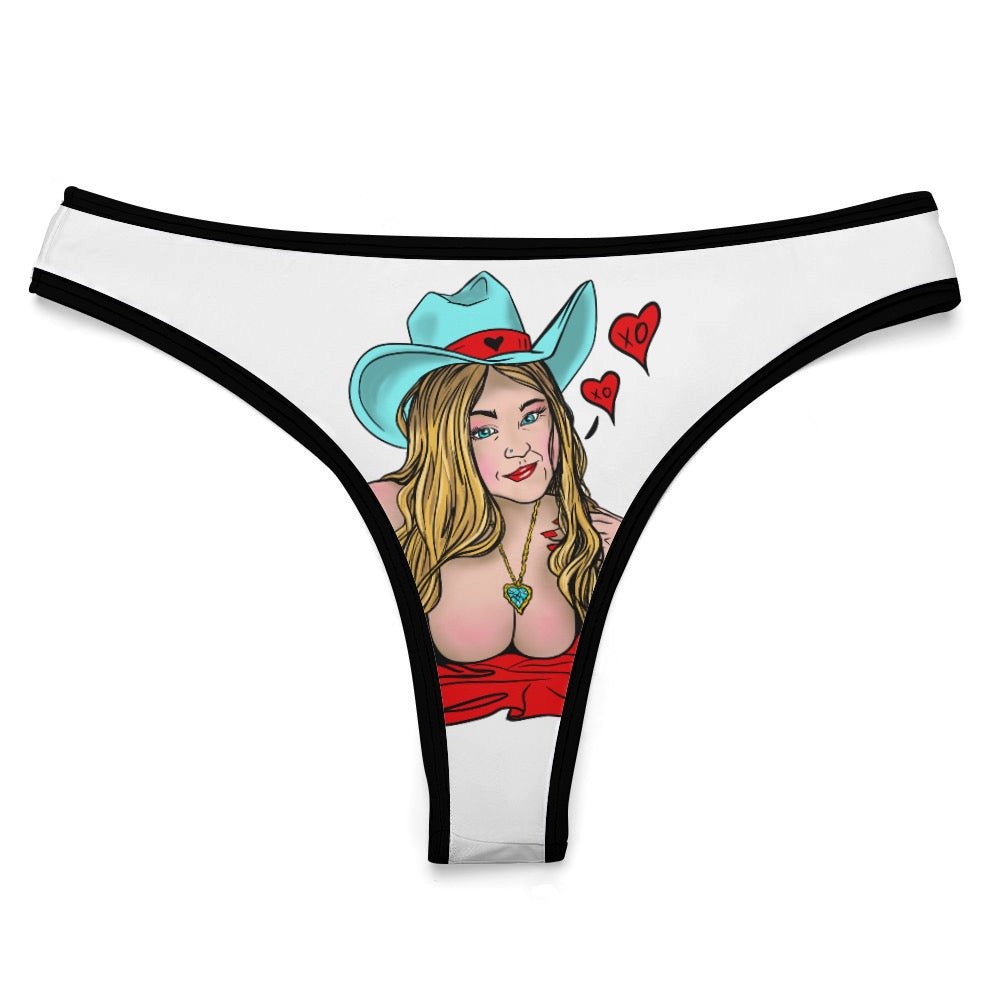Sultry Howdy Cowgirl Ice Silk T-Back Thong - Urban Muse & Sultry Hues