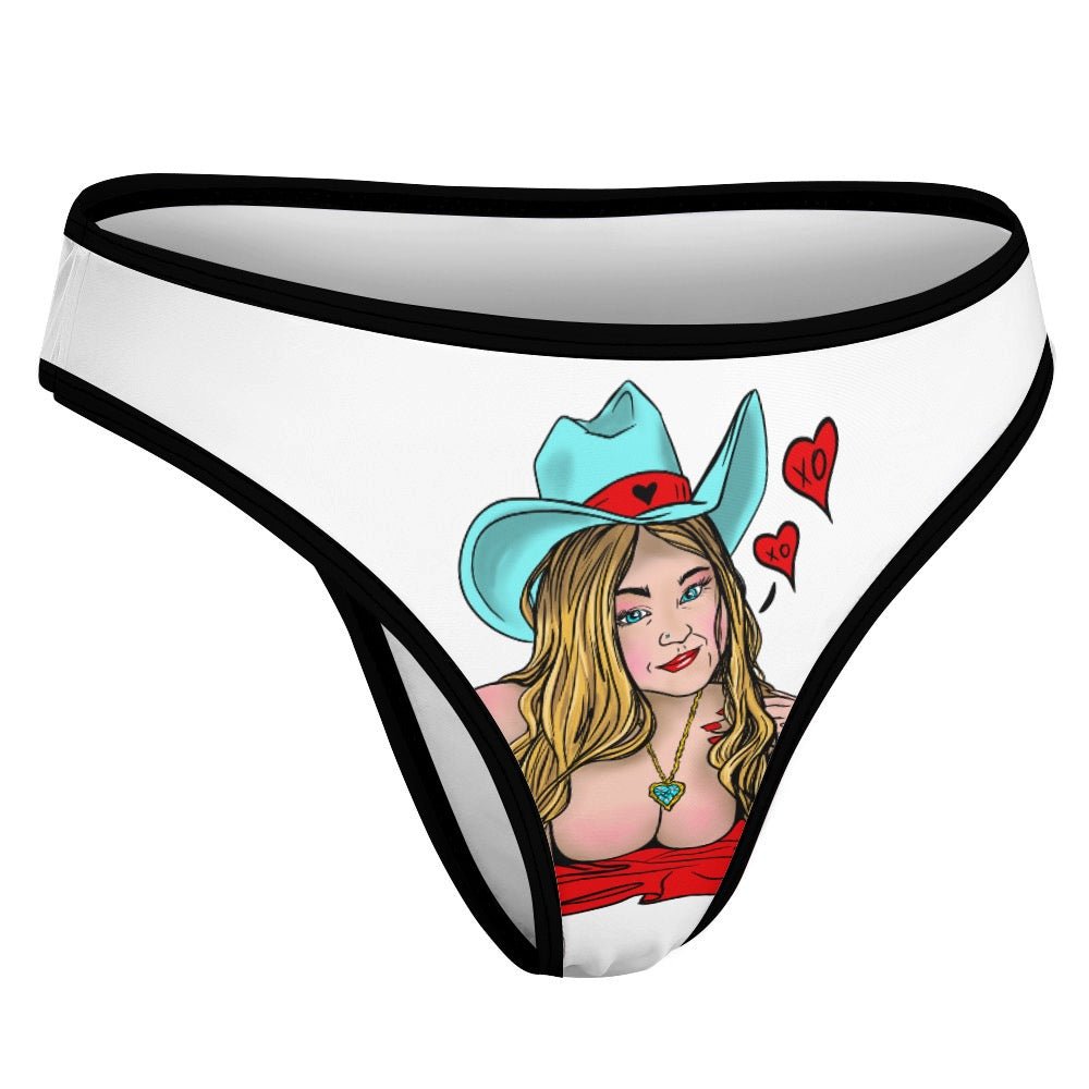 Sultry Howdy Cowgirl Ice Silk T-Back Thong - Urban Muse & Sultry Hues