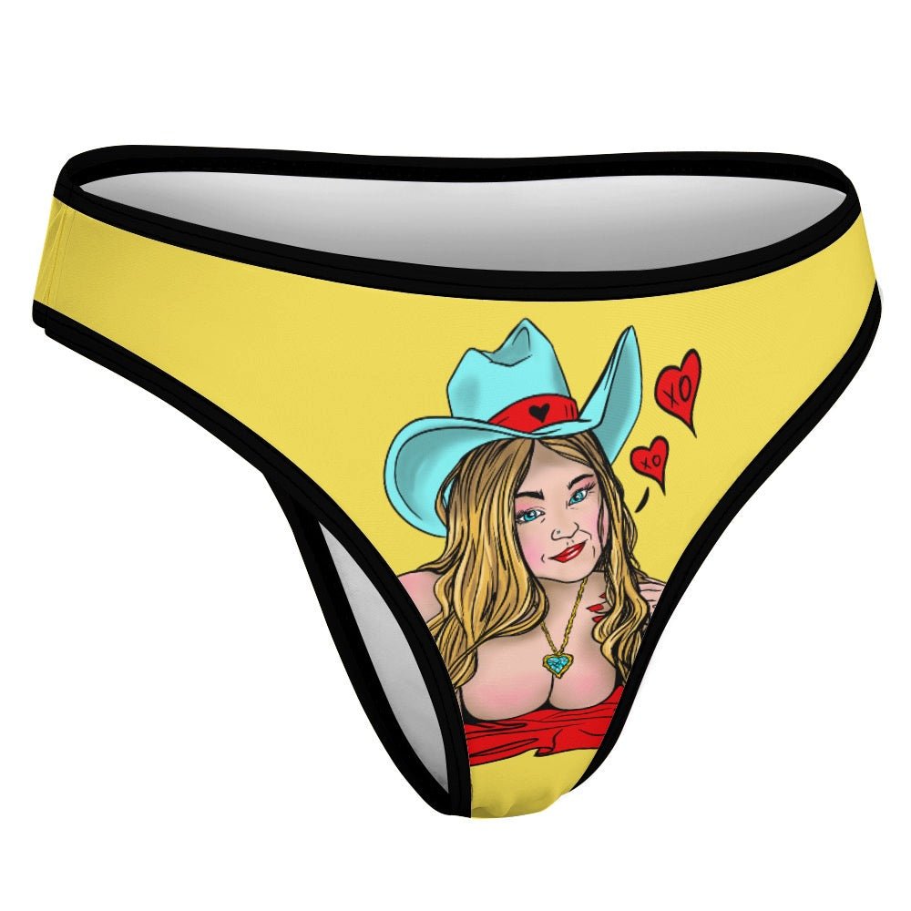 Sultry Howdy Cowgirl Ice Silk T - Back Thong - Urban Muse & Sultry Hues