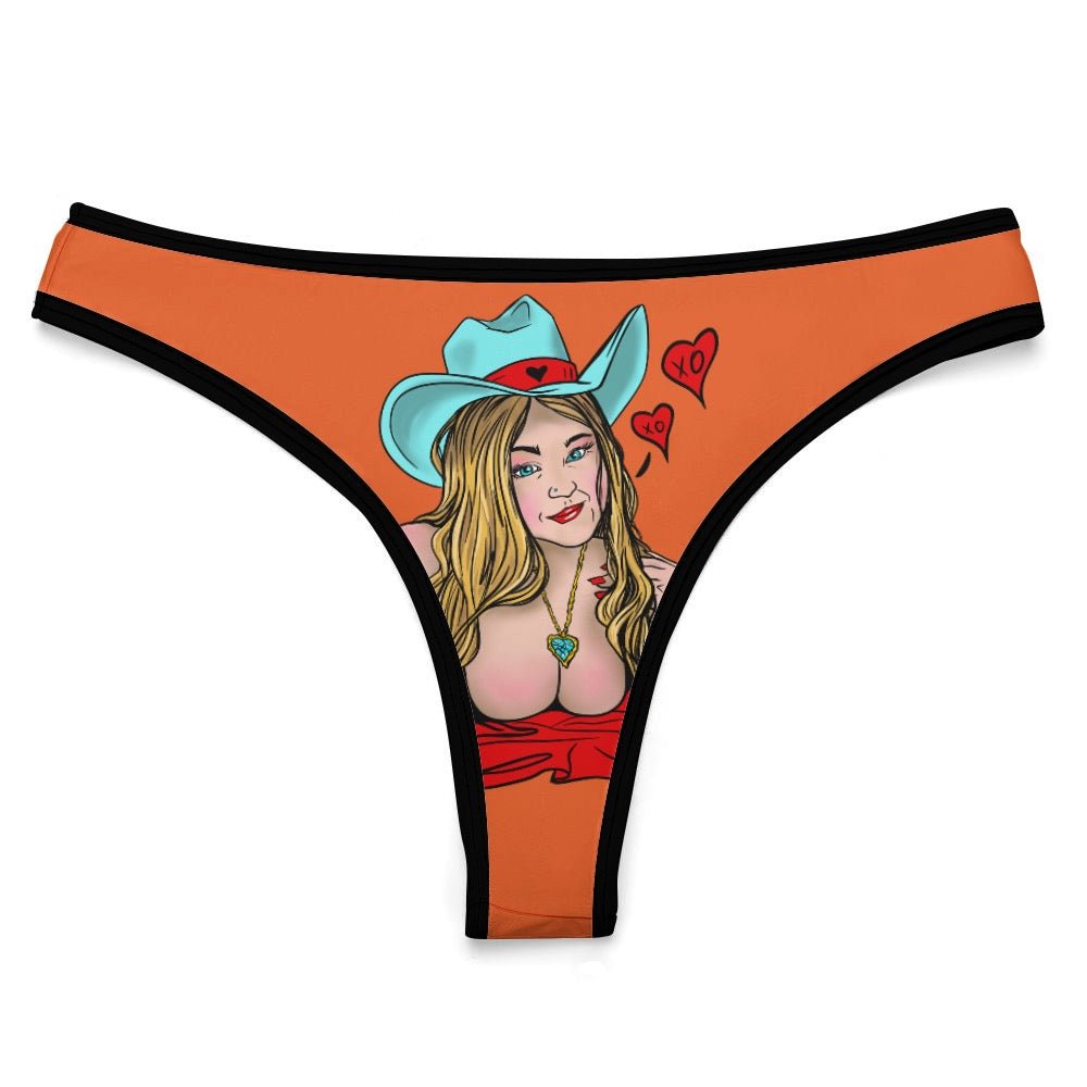 Sultry Howdy Cowgirl Ice Silk T-Back Thong - Urban Muse & Sultry Hues