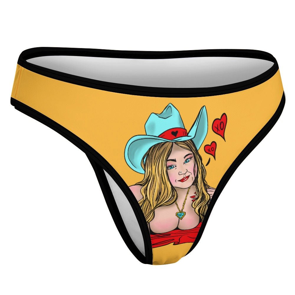 Sultry Howdy Cowgirl Ice Silk T-Back Thong - Urban Muse & Sultry Hues