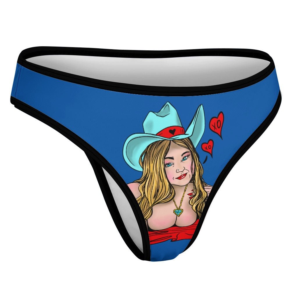 Sultry Howdy Cowgirl Ice Silk T-Back Thong - Urban Muse & Sultry Hues