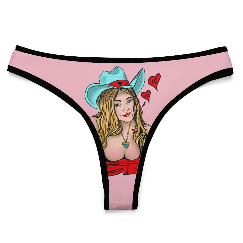Sultry Howdy Cowgirl Ice Silk T-Back Thong - Urban Muse & Sultry Hues