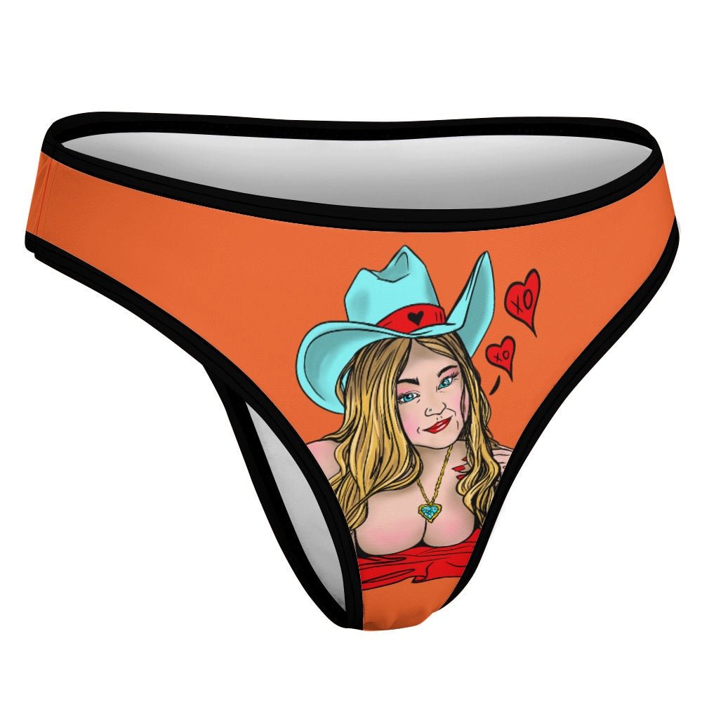 Sultry Howdy Cowgirl Ice Silk T-Back Thong - Urban Muse & Sultry Hues