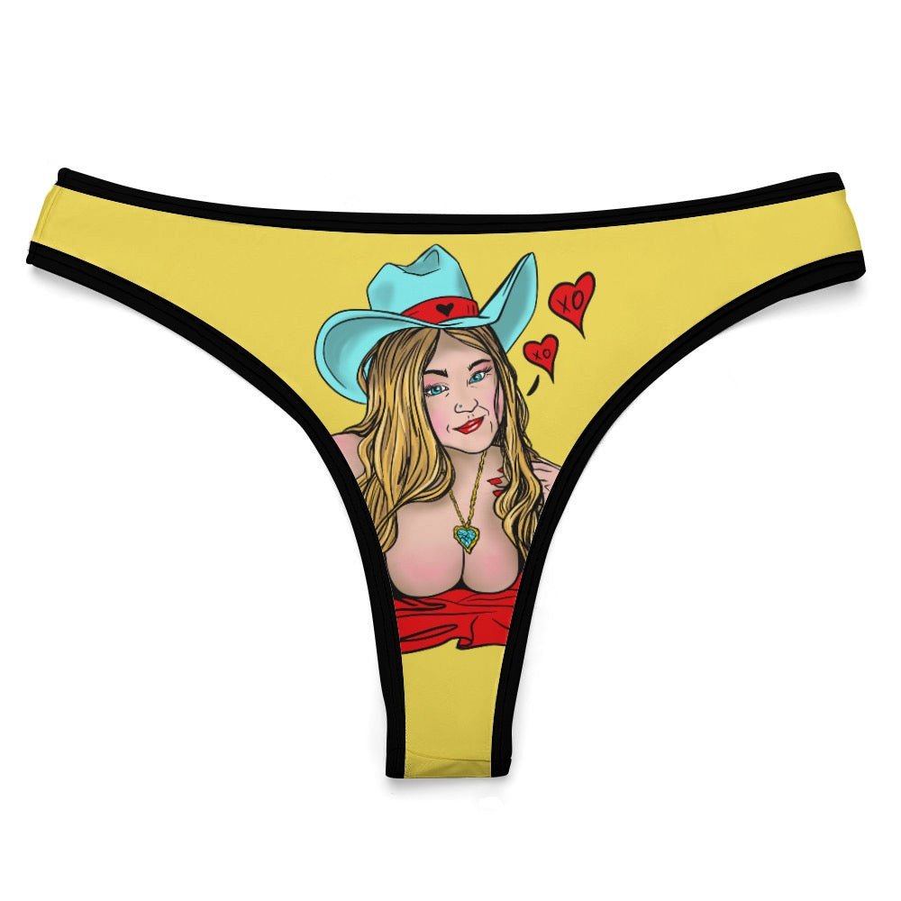 Sultry Howdy Cowgirl Ice Silk T-Back Thong - Urban Muse & Sultry Hues