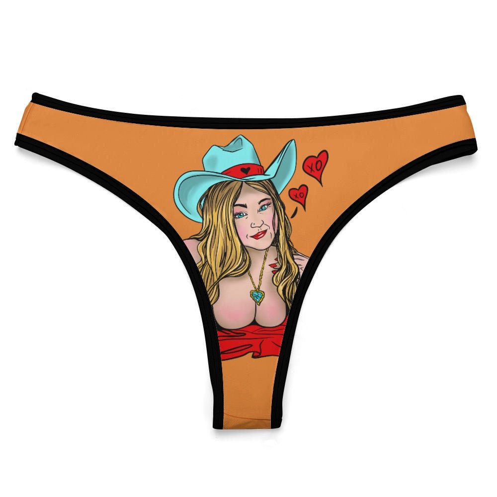 Sultry Howdy Cowgirl Ice Silk T - Back Thong - Urban Muse & Sultry Hues