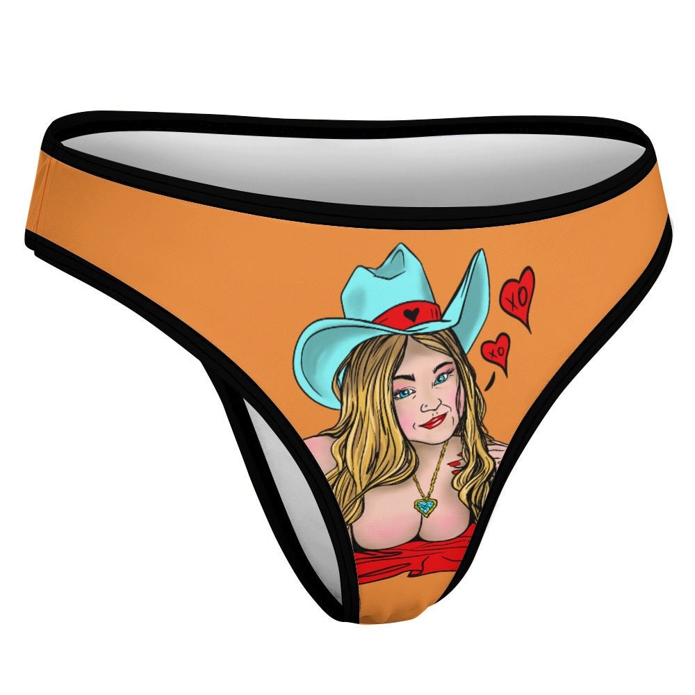 Sultry Howdy Cowgirl Ice Silk T-Back Thong - Urban Muse & Sultry Hues