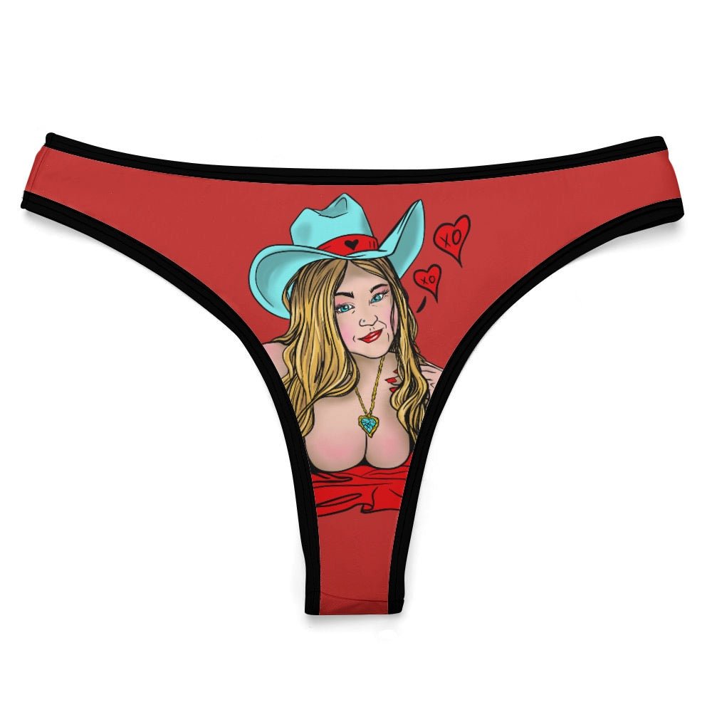 Sultry Howdy Cowgirl Ice Silk T-Back Thong - Urban Muse & Sultry Hues