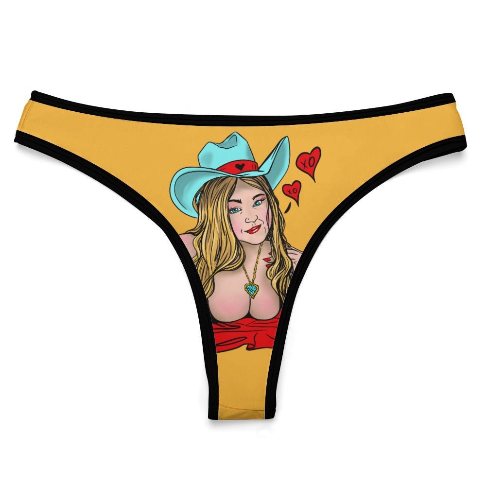 Sultry Howdy Cowgirl Ice Silk T-Back Thong - Urban Muse & Sultry Hues