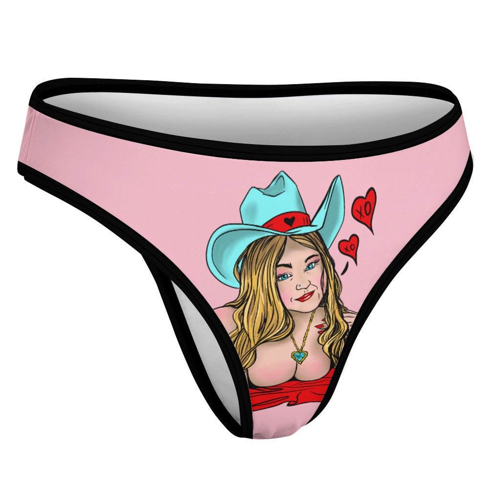 Sultry Howdy Cowgirl Ice Silk T - Back Thong - Urban Muse & Sultry Hues