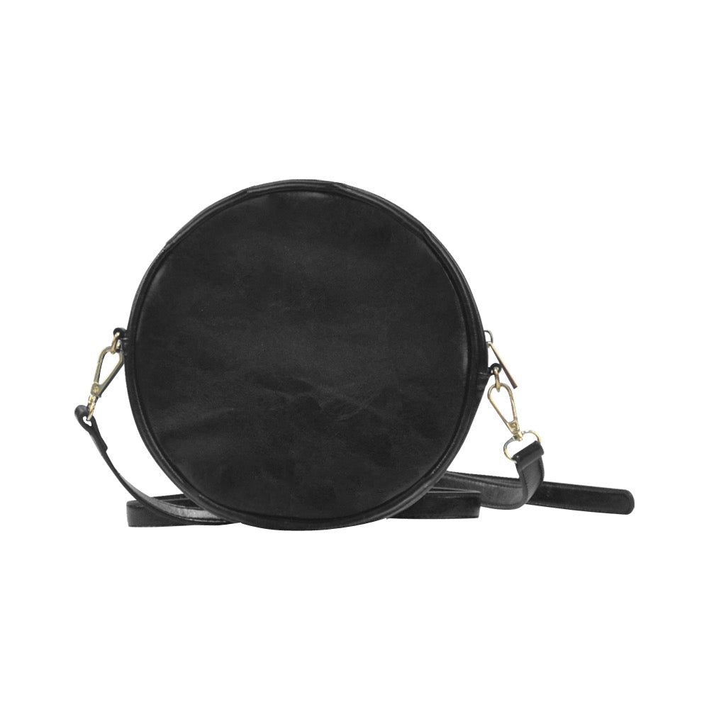 Sultry Purple Booty Babe Round Messenger Bag - Urban Muse & Sultry Hues