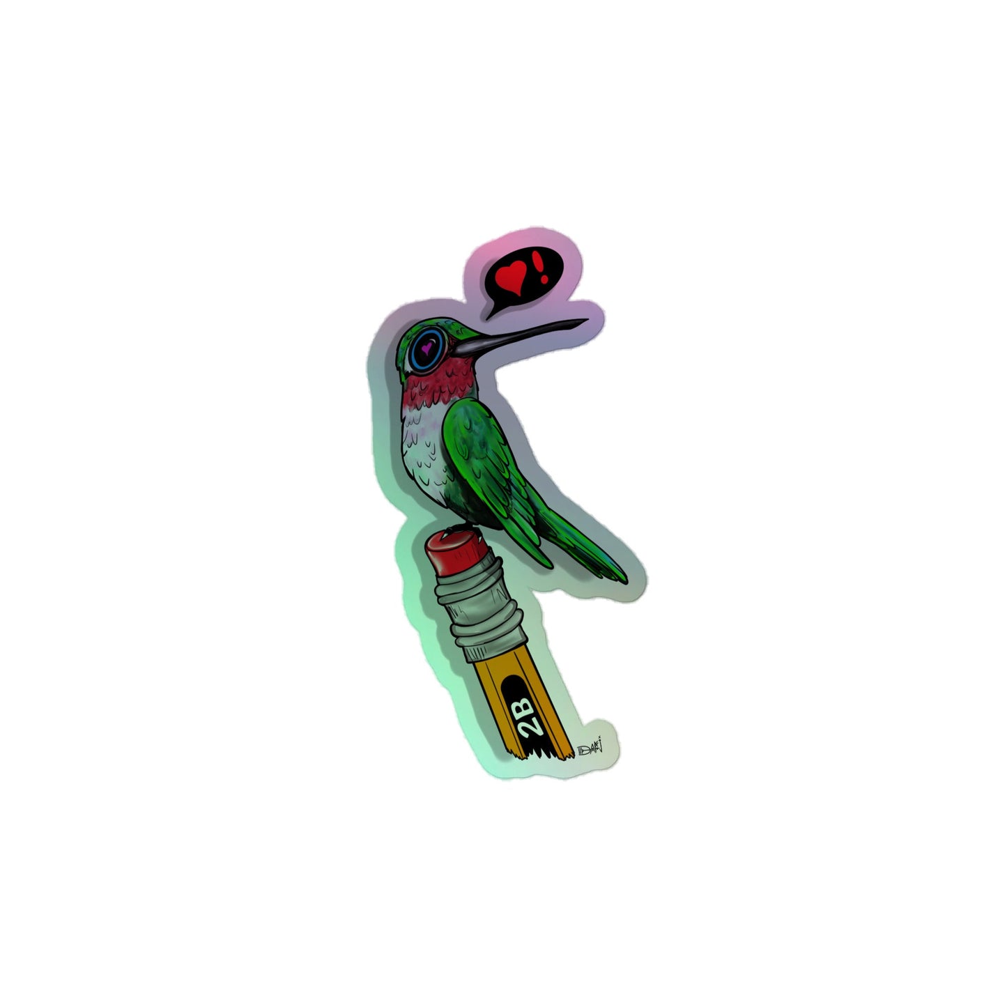 Teacher's Pet Hummingbird Holographic stickers - Urban Muse & Sultry Hues