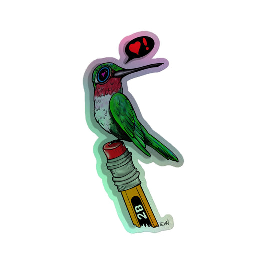 Teacher's Pet Hummingbird Holographic stickers - Urban Muse & Sultry Hues