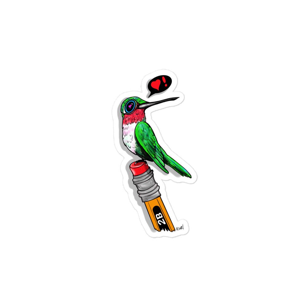 Teacher's Pet Hummingbird Sticker - Urban Muse & Sultry Hues