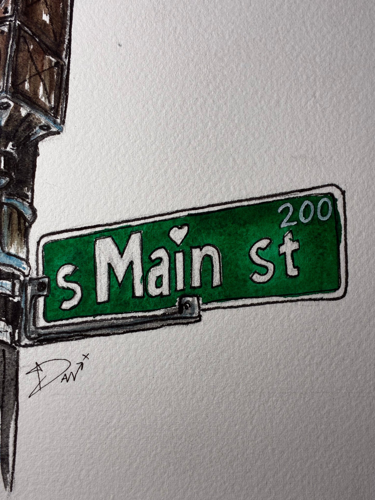 Vibrant Seattle Pioneer Square Stoplight Watercolor – 9x12 - Urban Muse & Sultry Hues