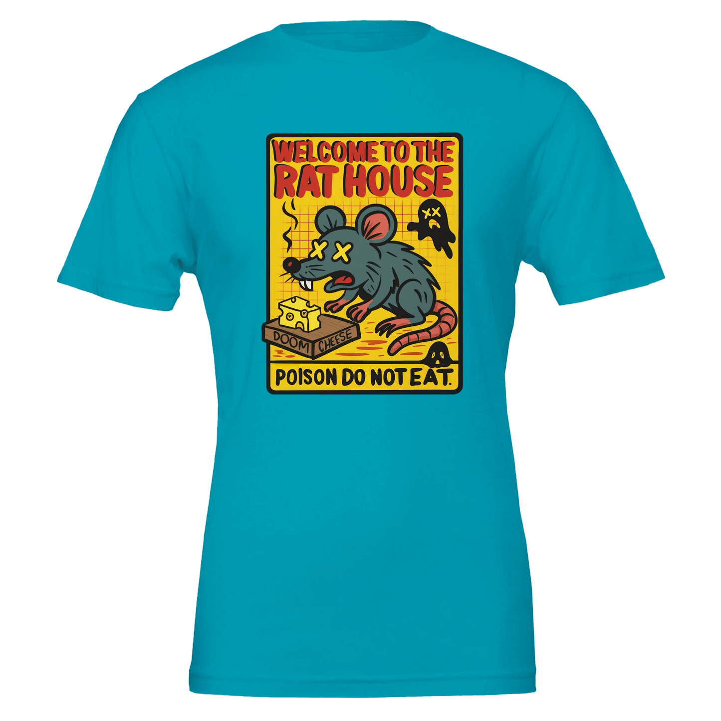 Welcome to the Rat House Doom Cheese Tee – Unisex Bella+Canvas 3001 - Urban Muse & Sultry Hues