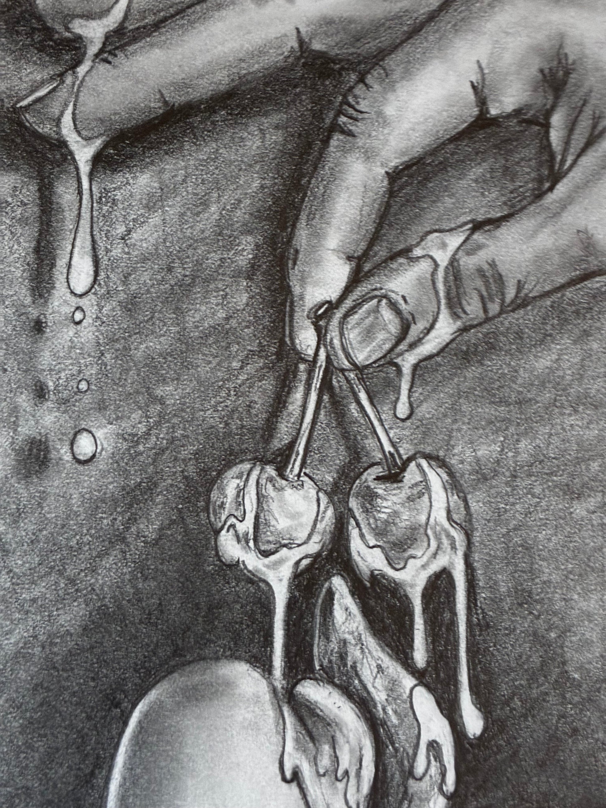 What a Juicy Fucking Mess! Pencil Drawing – 11x14 - Urban Muse & Sultry Hues